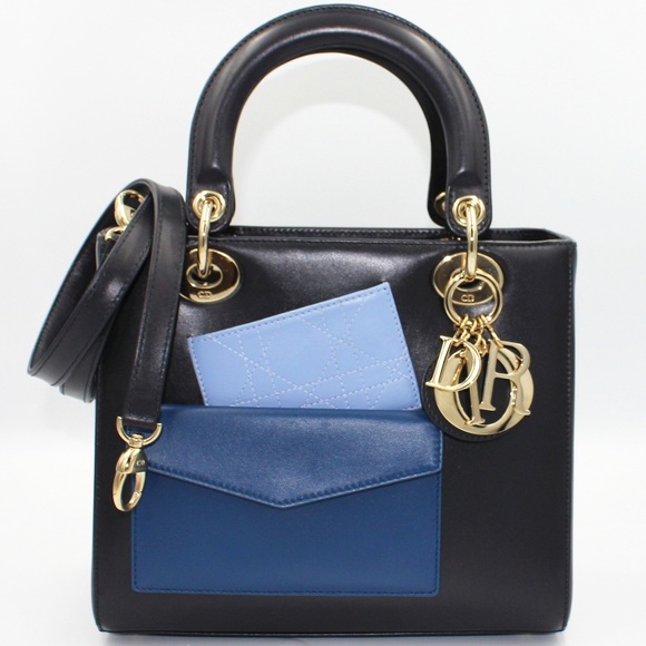 LADY DIOR TRI COLOR POCKETS MEDIUM LIMITED EDITION - Picture 1 of 8